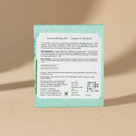 Luxury Bathing Bar- Cajuput & Patchauli