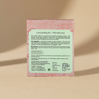 Luxury Bathing Bar – Wild Indian Rose