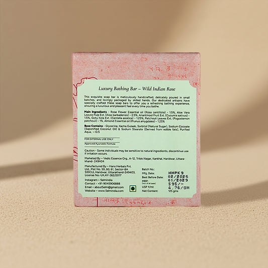 Luxury Bathing Bar – Wild Indian Rose