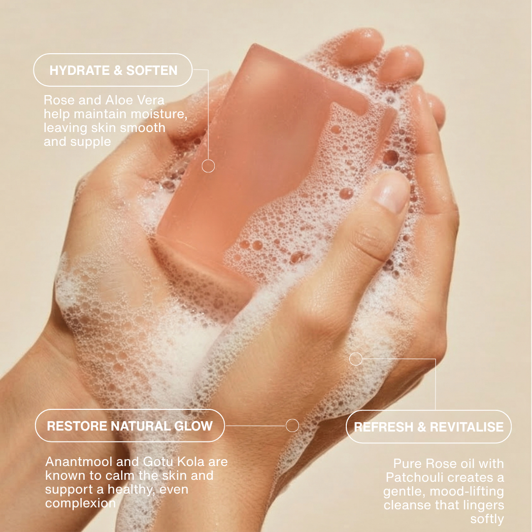 Luxury Bathing Bar – Wild Indian Rose