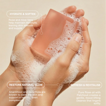 Luxury Bathing Bar – Wild Indian Rose